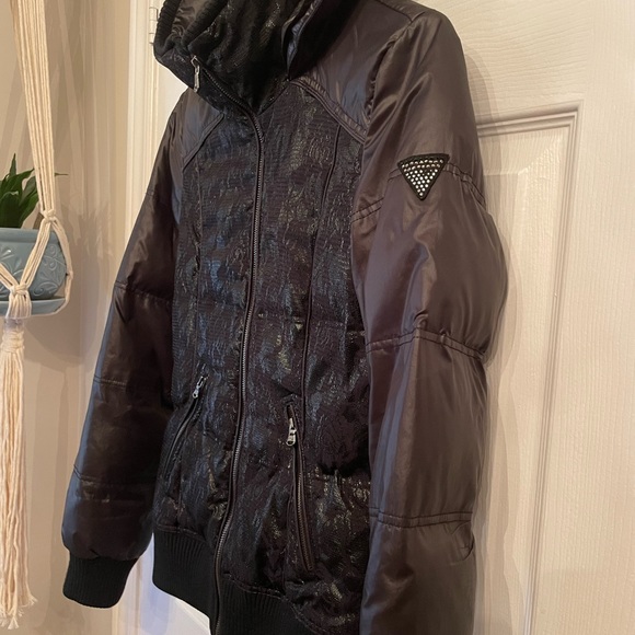 GUESS PUFFY DOWN FILLED WINTER COAT - Picture 2 of 6